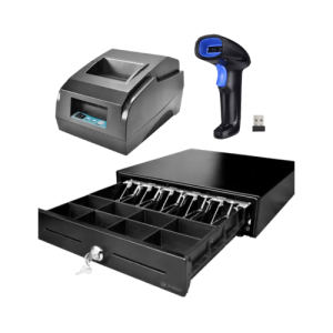 Combo Comercial Impresora RPT001 + Lector 1D/2D + Cajón de Dinero