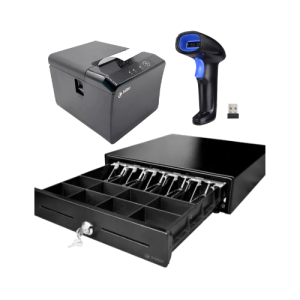 Combo Comercial Impresora RPT004 + Lector 1D/2D + Cajón de Dinero
