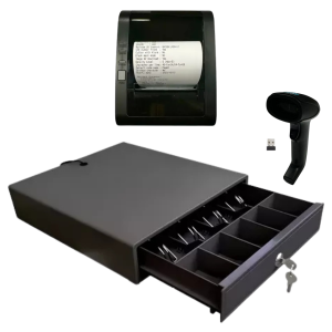 Combo Comercial Impresora Térmica TP-POS80 + Lector Inalámbrico + Caja de Dinero