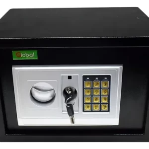Caja Fuerte Digital Global 35x25x25cm Apertura Electrónica Color Negro